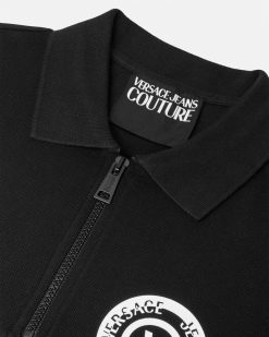 Vetements | Versace Polo Zippe A Manches Courtes V-Emblem