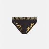 Maillots De Bain | Versace Slip De Bain A Bordure Greca