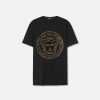 T-Shirts Et Polos | Versace T-Shirt Medusa Avec Cristaux