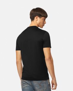 T-Shirts Et Polos | Versace T-Shirt Medusa Avec Cristaux