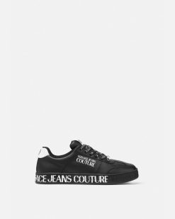 Chaussures | Versace Baskets Court 88 Avec Logo