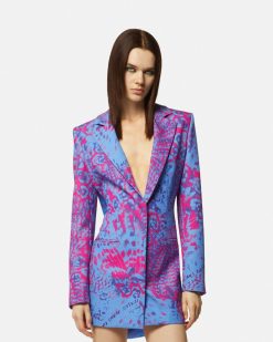 Vetements | Versace Blazer Drape Animalier A Decoupe