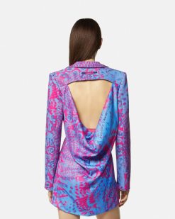 Vetements | Versace Blazer Drape Animalier A Decoupe