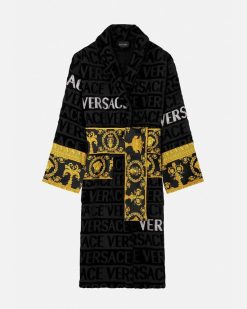 Peignoirs | Versace Peignoir Versace Allover Avec Cristaux