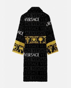 Peignoirs | Versace Peignoir Versace Allover Avec Cristaux