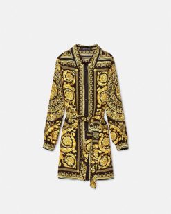 Vetements | Versace Robe En Soie Barocco Kids