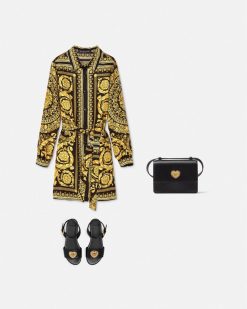 Vetements | Versace Robe En Soie Barocco Kids