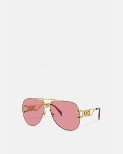 Lunettes De Soleil | Versace Lunettes De Soleil Medusa Biggie Pilot