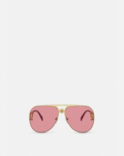 Lunettes De Soleil | Versace Lunettes De Soleil Medusa Biggie Pilot