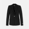 Vestes Et Blazers | Versace Blazer En Laine A Boutonnage Droit