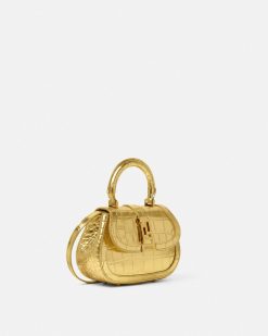 Greca Goddess | Versace Mini Sac Greca Goddess Effet Croco