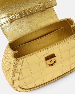 Greca Goddess | Versace Mini Sac Greca Goddess Effet Croco