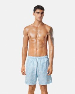 Maillots De Bain | Versace Short De Surf Barocco