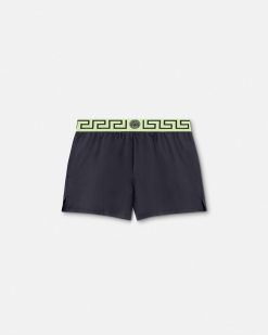 Maillots De Bain | Versace Short De Bain A Bordure Greca