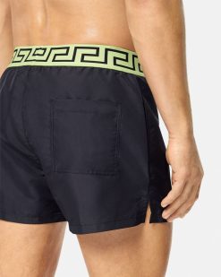 Maillots De Bain | Versace Short De Bain A Bordure Greca