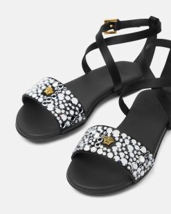 Chaussures | Versace Sandales Lycia Avec Cristaux