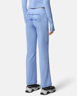 Vetements | Versace Pantalon Evase Avec Logo En Cristaux