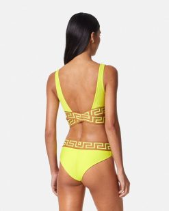 Maillots De Bain | Versace Bas De Bikini A Bordure Greca