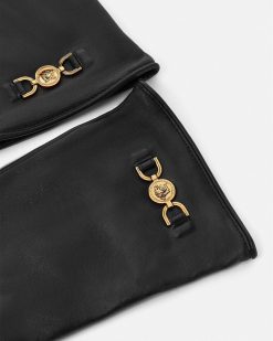 Accessoires Textiles | Versace Gants En Cuir Medusa '95