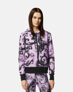 Vetements | Versace Hoodie Zippe Watercolour Couture