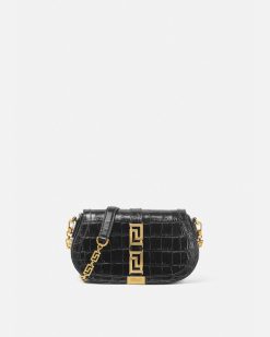 Greca Goddess | Versace Sac Porte Epaule Effet Croco Greca Goddess