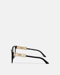 Montures Lunettes De Vue | Versace Lunettes Greca Strass