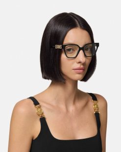 Montures Lunettes De Vue | Versace Lunettes Greca Strass