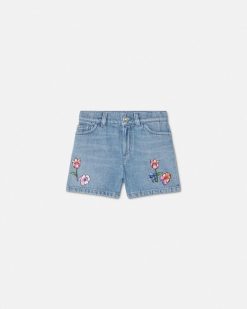 Vetements | Versace Short En Denim Brode Kids