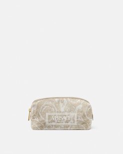 Portefeuilles | Versace Trousse En Jacquard Barocco