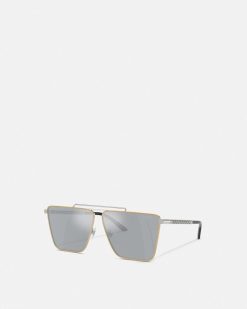 Lunettes De Soleil | Versace Lunettes De Soleil Tubular Greca