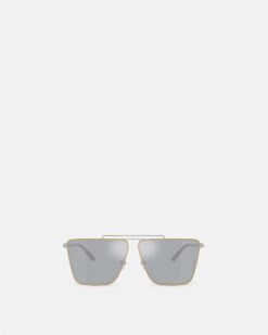 Lunettes De Soleil | Versace Lunettes De Soleil Tubular Greca