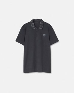 T-Shirts Et Polos | Versace Polo A Col Greca