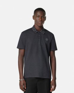 T-Shirts Et Polos | Versace Polo A Col Greca