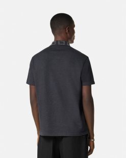 T-Shirts Et Polos | Versace Polo A Col Greca