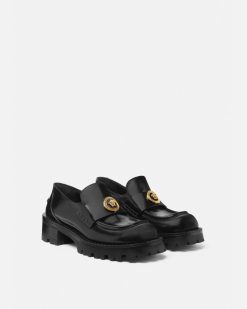 Mocassins Et Ballerines | Versace Alia Mocassins A Plateforme 35 Mm