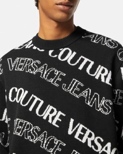 Vetements | Versace Pull En Jacquard Ondoyant A Logo