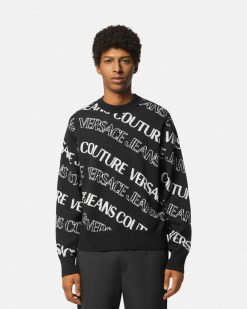 Vetements | Versace Pull En Jacquard Ondoyant A Logo