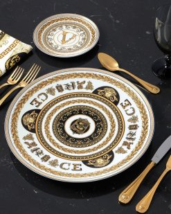 Collection Alphabet | Versace Assiette S Virtus Alphabet 33 Cm