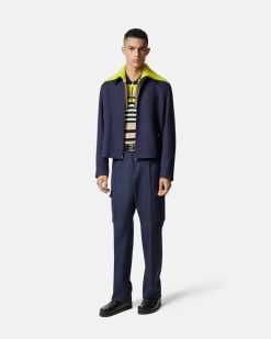 Vestes Et Manteaux | Versace Veste Style Blouson Versace Nautical Logo