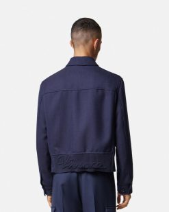 Vestes Et Manteaux | Versace Veste Style Blouson Versace Nautical Logo