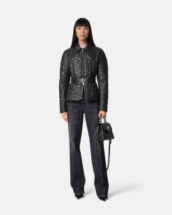 Vetements D'Exterieur Et Manteaux | Versace Doudoune Style Blouson Matelassee Barocco