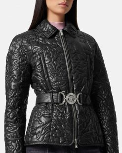 Vetements D'Exterieur Et Manteaux | Versace Doudoune Style Blouson Matelassee Barocco