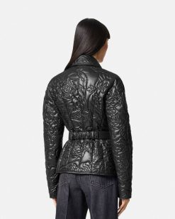 Vetements D'Exterieur Et Manteaux | Versace Doudoune Style Blouson Matelassee Barocco