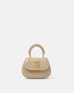 Greca Goddess | Versace Mini Sac Greca Goddess Aspect Croco