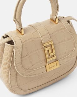 Greca Goddess | Versace Mini Sac Greca Goddess Aspect Croco