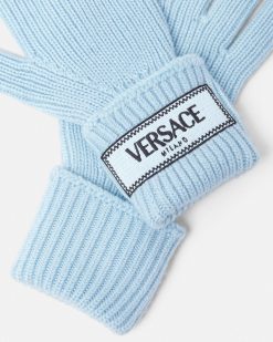 Accessoires Textiles | Versace Gants En Maille '90S Vintage Logo