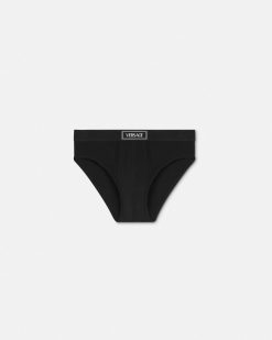 Slips | Versace Slip De Bain Cotele 90S Versace Logo