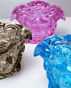 Vases | Versace Vase En Cristal Medusa Grande 19 Cm