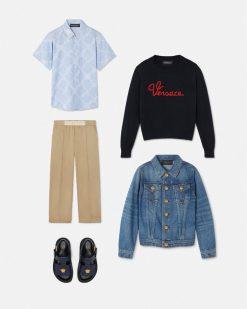 Vetements | Versace Veste En Jean Nautical Medusa Kids