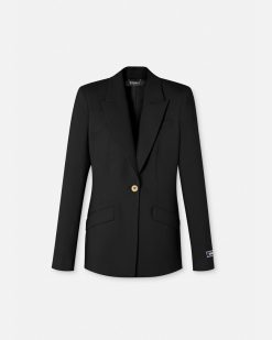 Vestes Et Blazers | Versace Blazer Dv A Boutonnage Droit